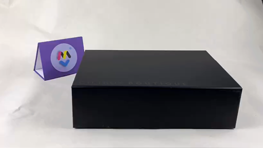 niestandardowe czarne kartonowe pudełko magnetyczne z logo powłoki uv
